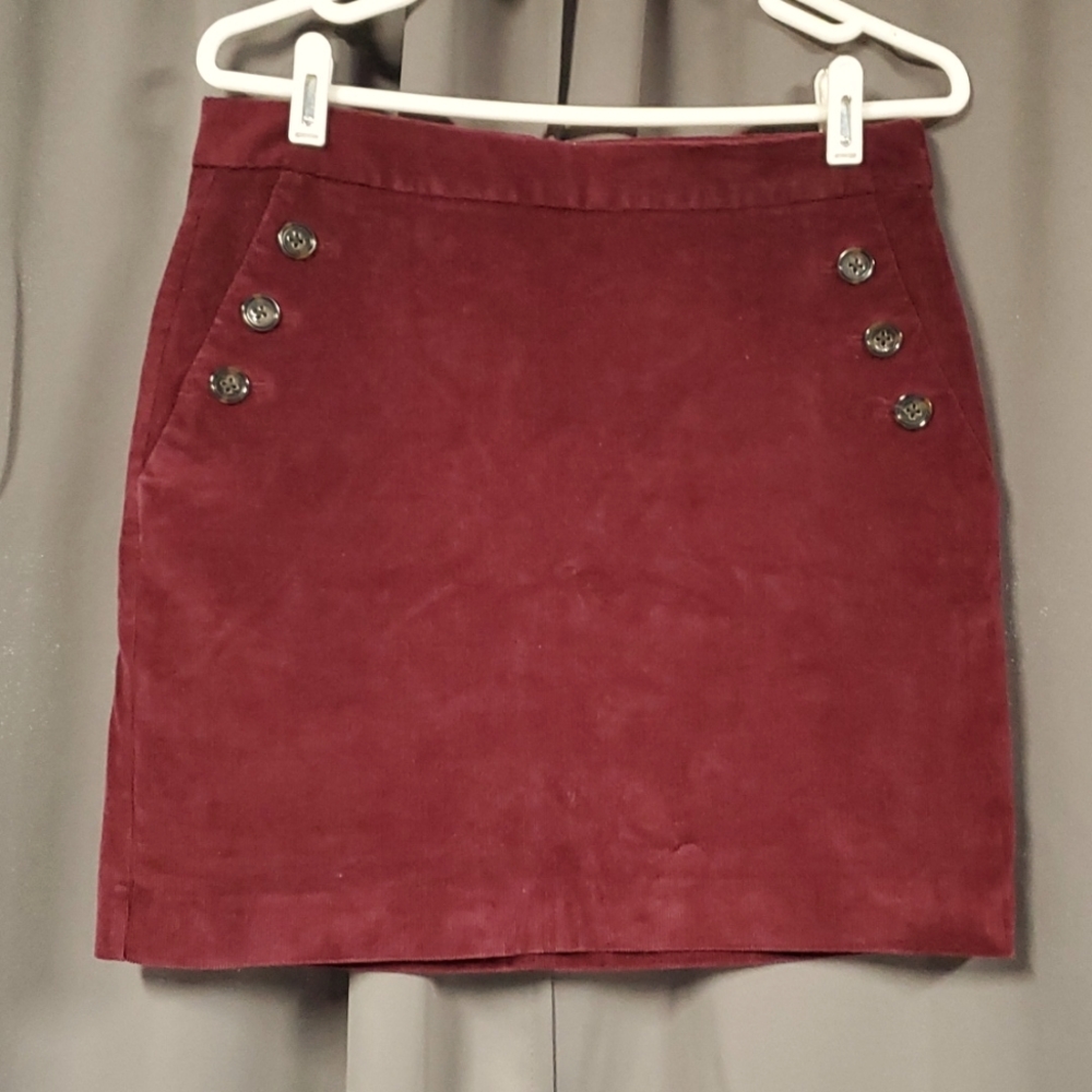 BANANA REPUBLIC SIZE 8 STRETCH CORDUROY SKIRT